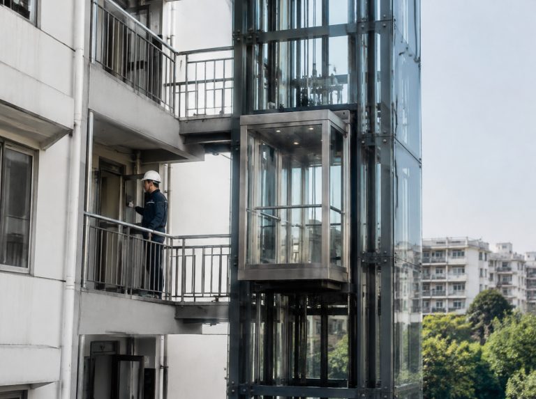 苏州旧楼加建观光电梯